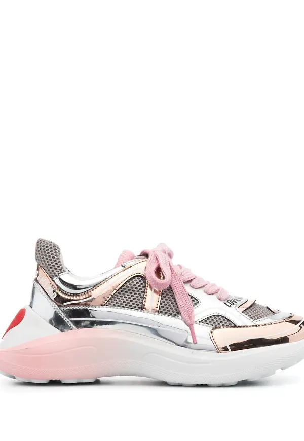 Love Moschino Superheart låga sneakers - Neutral