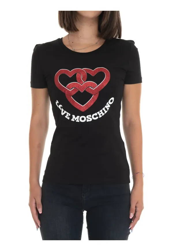 Love Moschino T-shirt Svart, Dam
