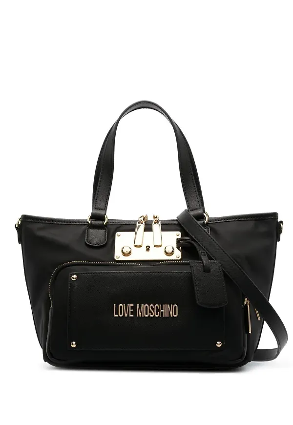 Love Moschino totebag i konstläder - Svart