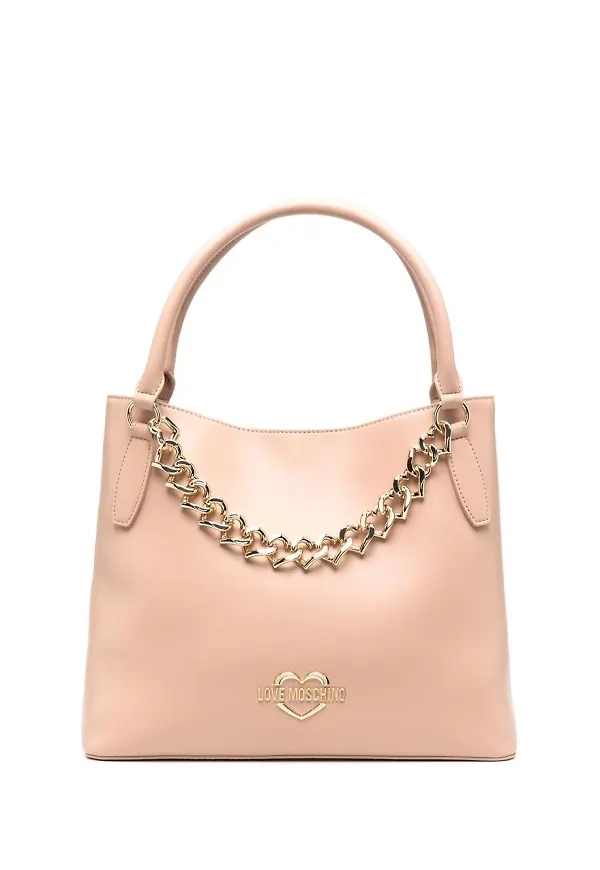 Love Moschino totebag med kedja - Neutral