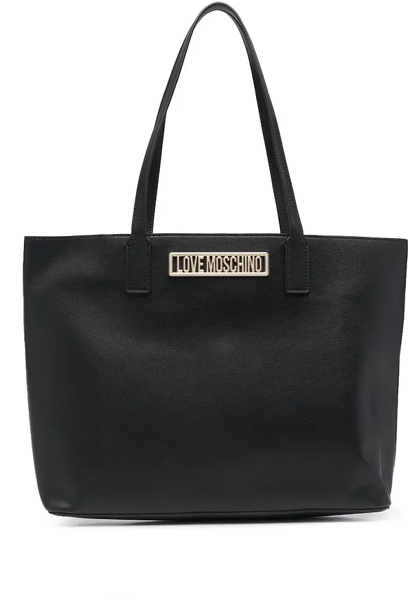 Love Moschino totebag med logotyp - Svart