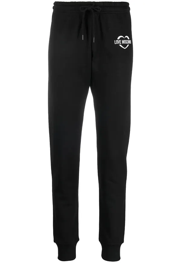Love Moschino trackpants med dragsko - Svart