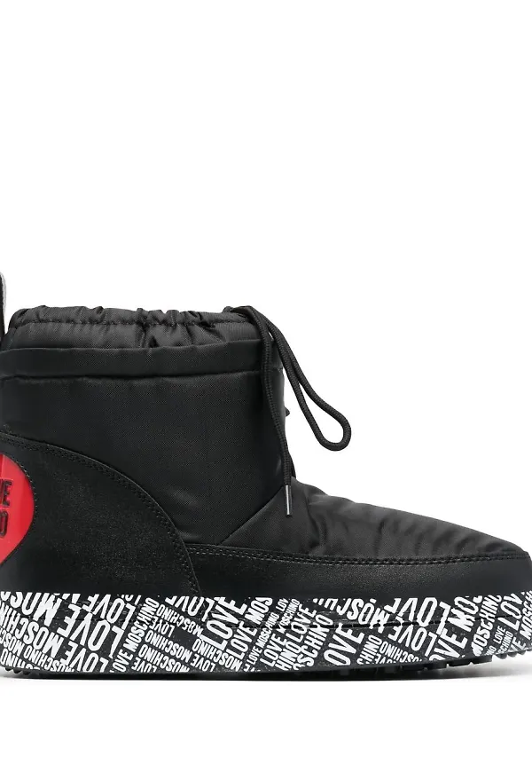 Love Moschino vadderade stövletter - Svart