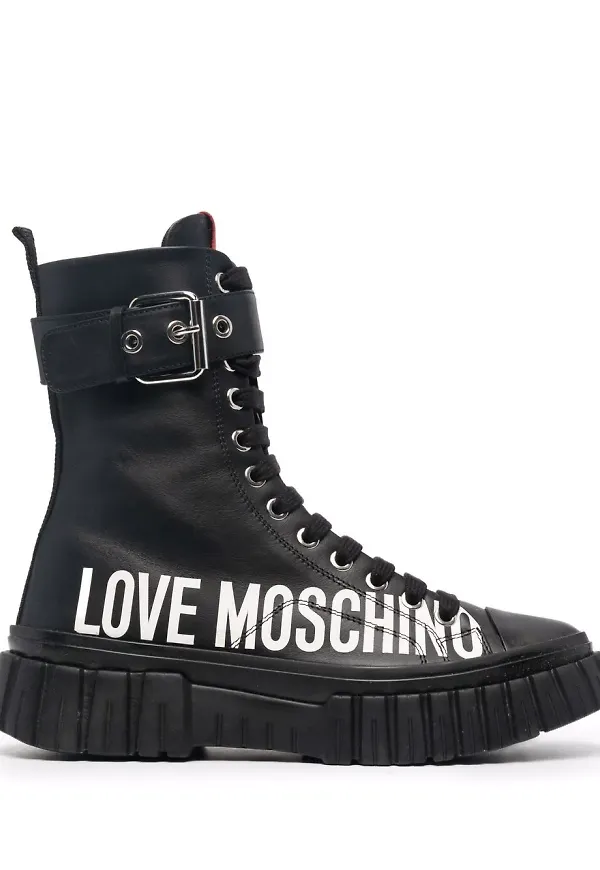 Love Moschino vadhöga stövlar - Svart