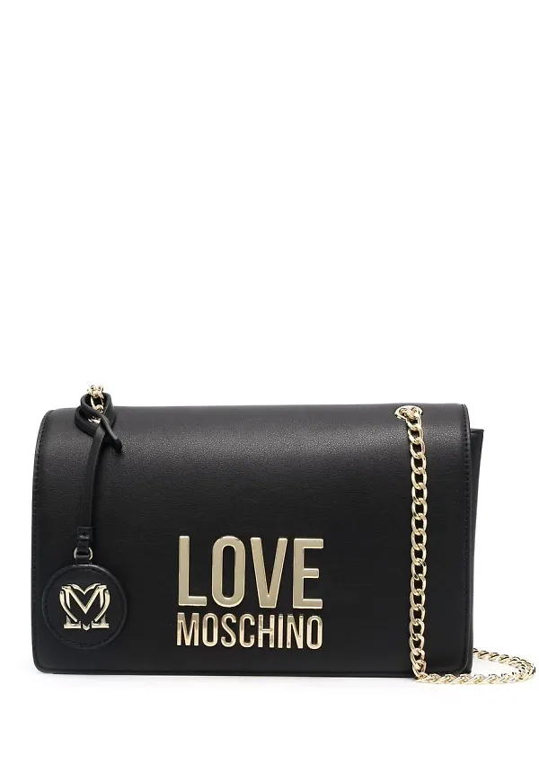 Love Moschino väska med kedjerem - Svart