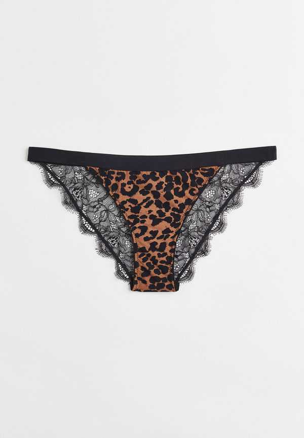 Love Stories Wild Rose Leopard, Briefs i storlek M och färg Svartvit