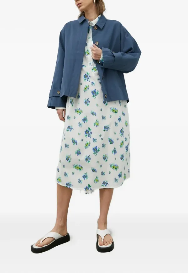 lovechild blommig midiklänning - Vit – Farfetch