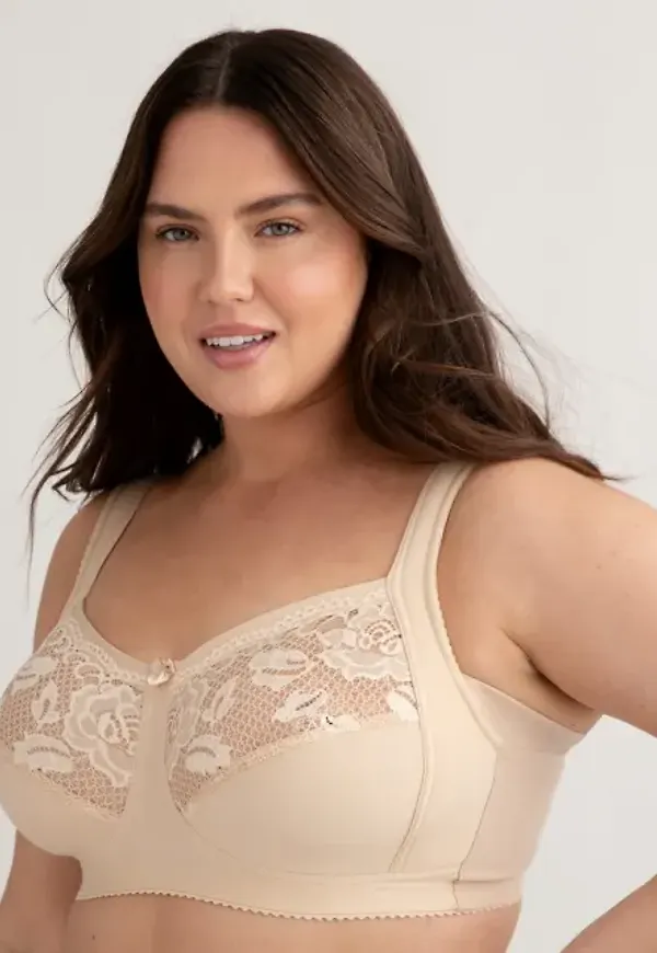 Lovely Lace Support Bomulls-bh Utan Bygel