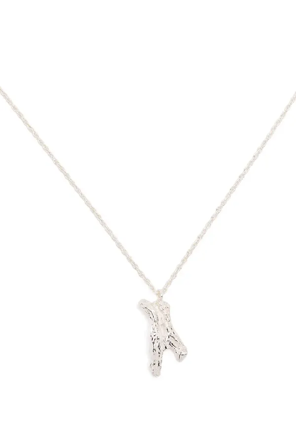 LOVENESS LEE halsband med A-hänge - Silverfärgad