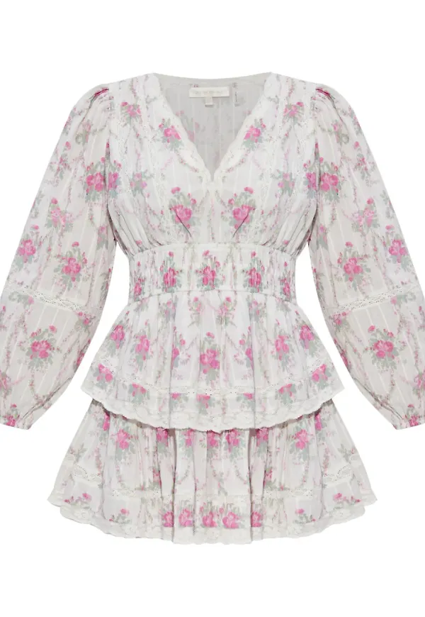 LoveShackFancy Mellini klänning - Vit – Farfetch