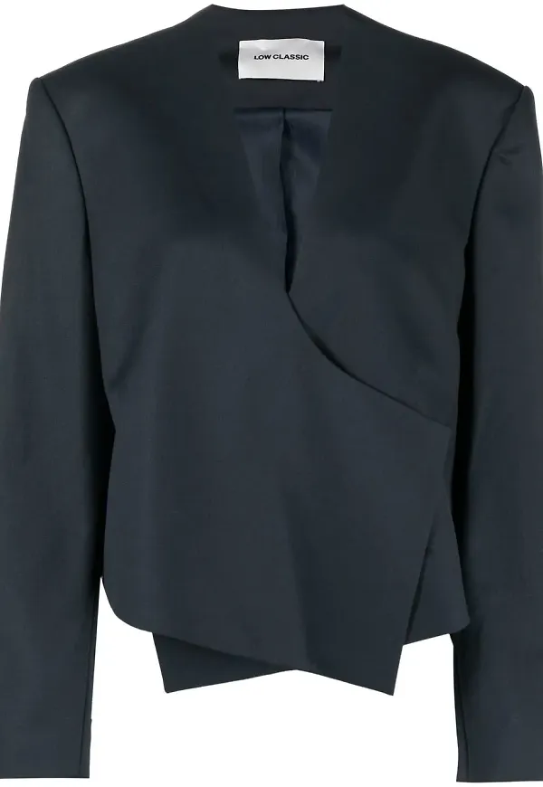 Low Classic asymmetrisk jacka - Blå