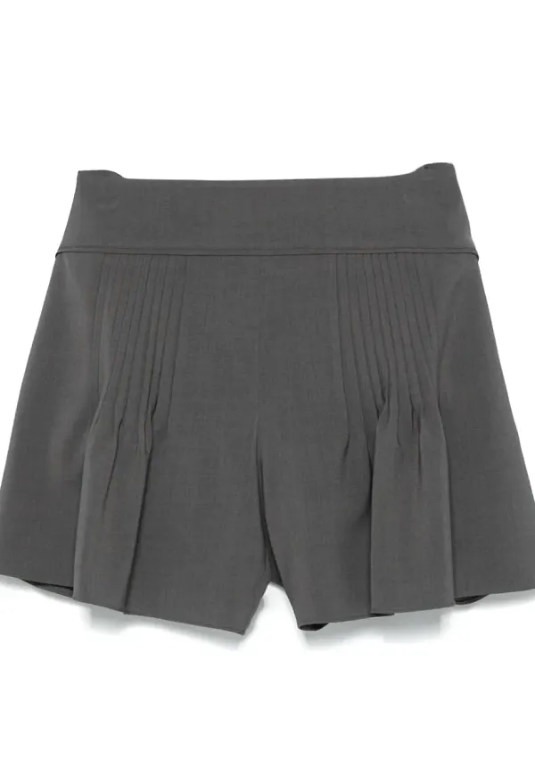 Low Classic plisserade shorts - Grå