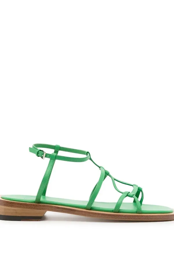Low Classic sandaler med öppen tå - Grön