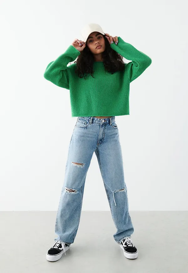 Low loose jeans