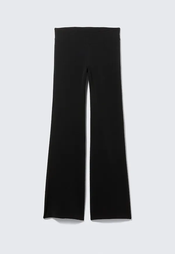Low Rise Bootcut Jersey Trousers
