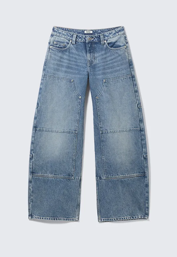 Low Rise Loose Barrel Workwear Jeans