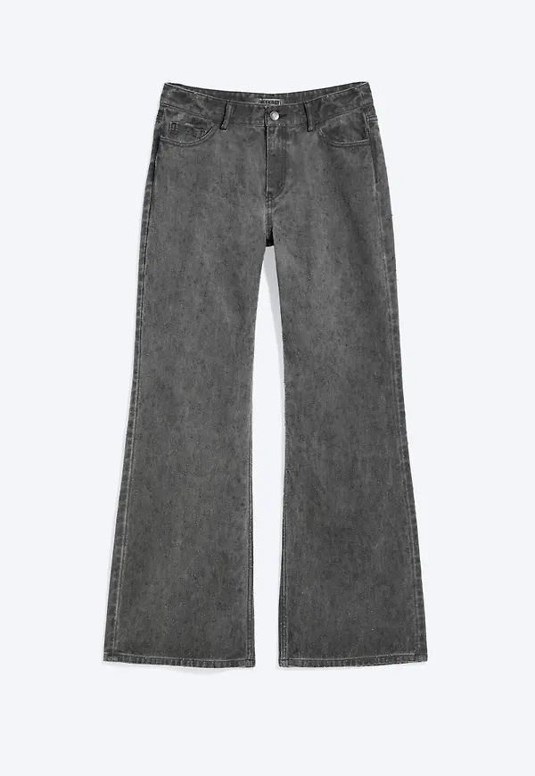 Low Rise Loose Bootcut Trousers