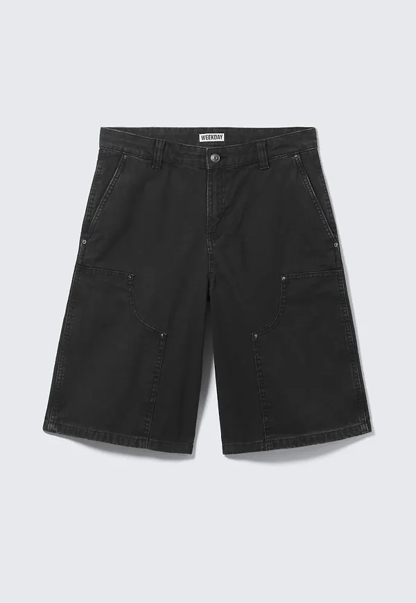 Low Rise Loose Washed Carpenter Shorts