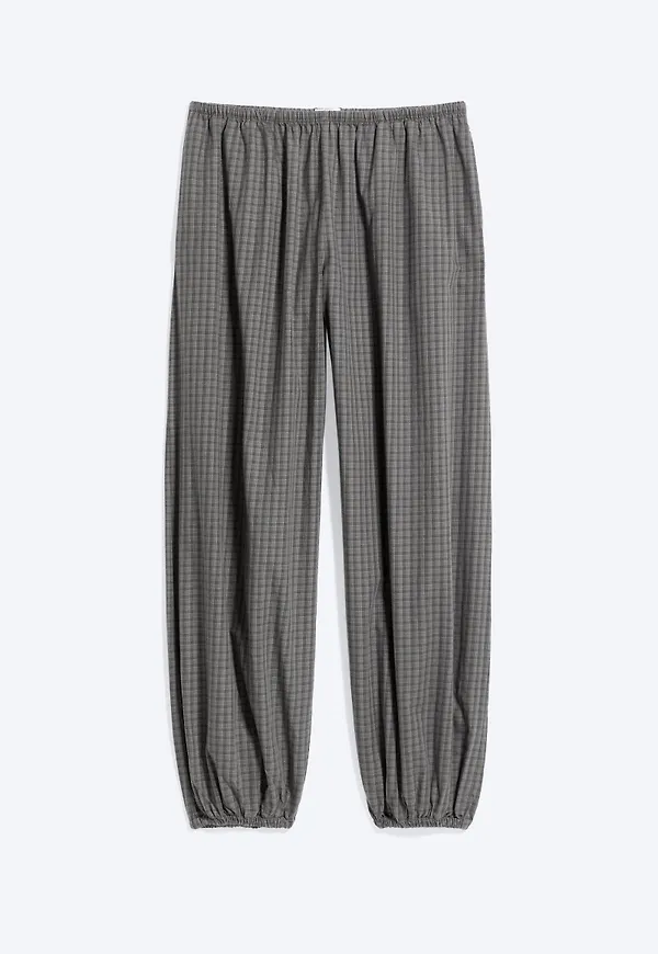 Low Rise Woven Balloon Trousers