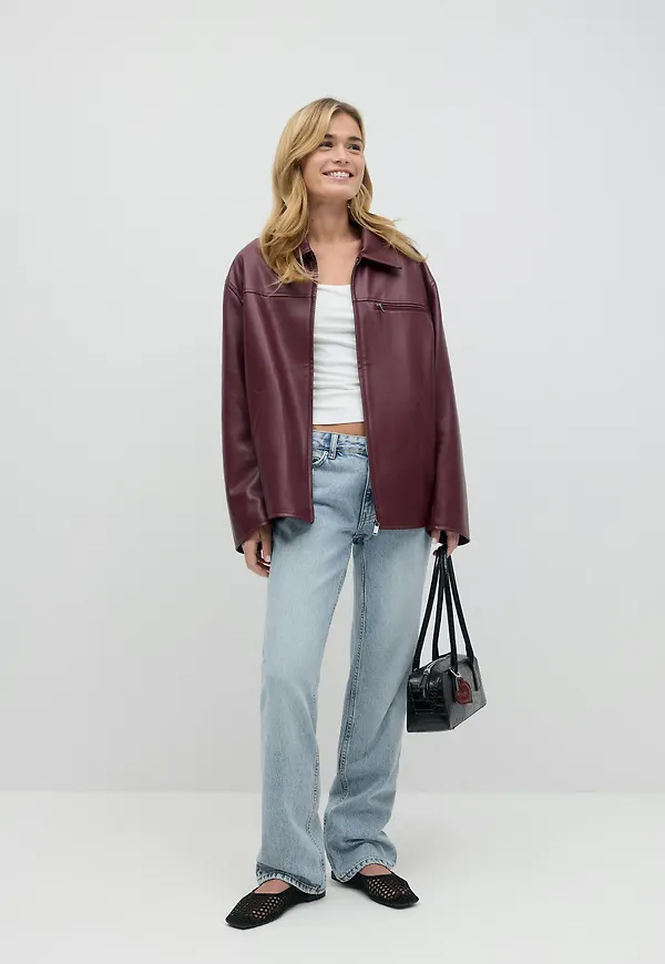 Low straight jeans