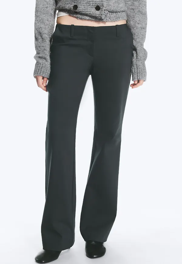 Low waist Bootcut suiting trousers