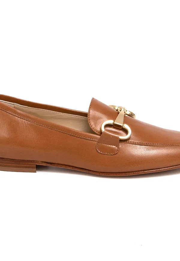 Luca Grossi Flat shoes Brun, Dam