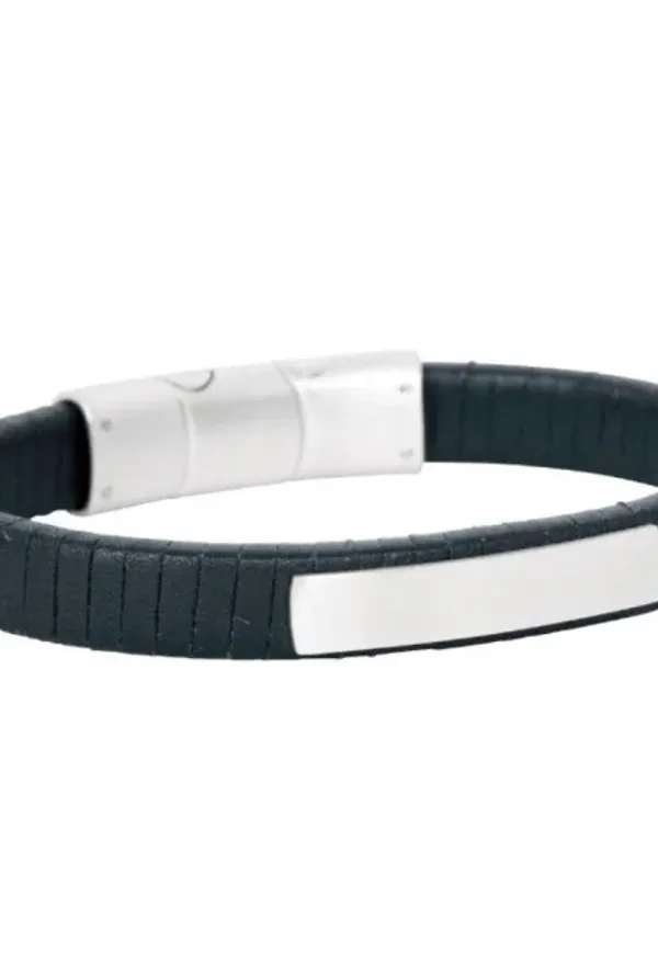 Lucas Leather Bracelet Black