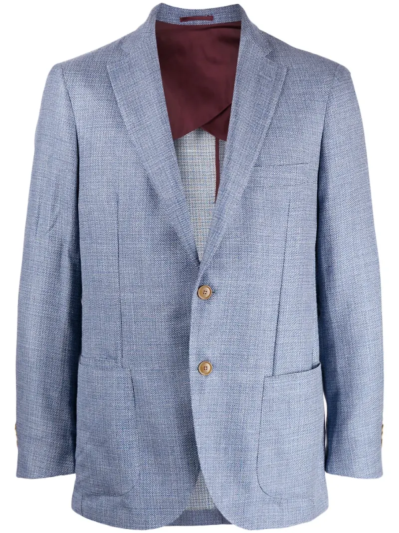 Luciano Barbera blazer med spetsiga slag - Blå
