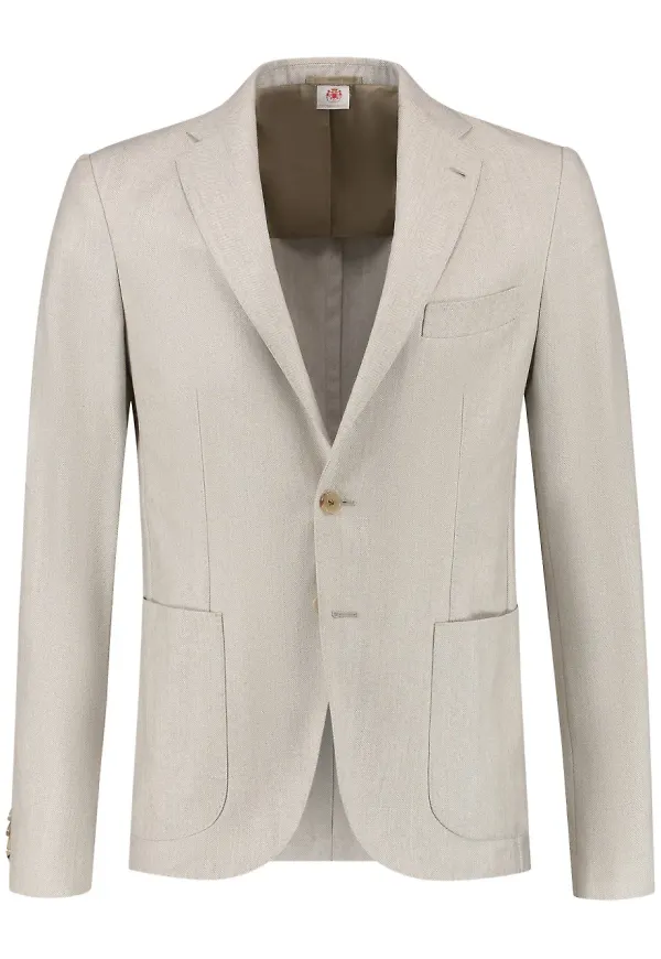 Luigi Borrelli enkelknäppt blazer - Neutral