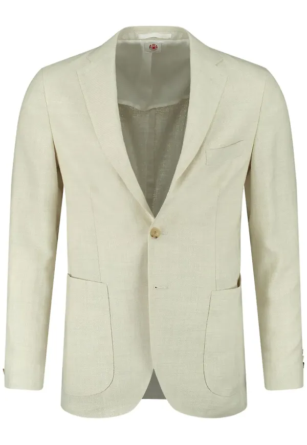 Luigi Borrelli enkelknäppt blazer - Neutral