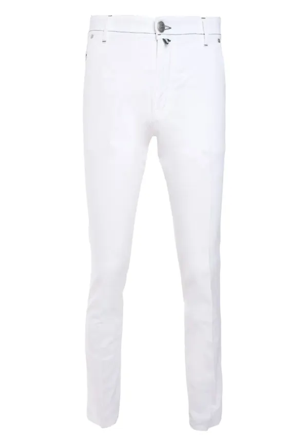 Luigi Borrelli skinny-jeans - Vit