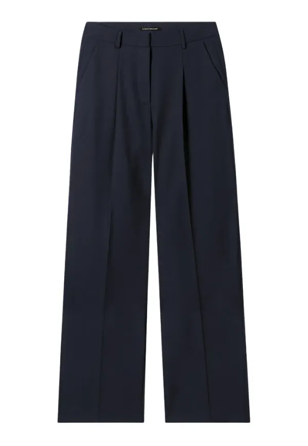 Luisa Cerano Wide Trousers Blå, Dam