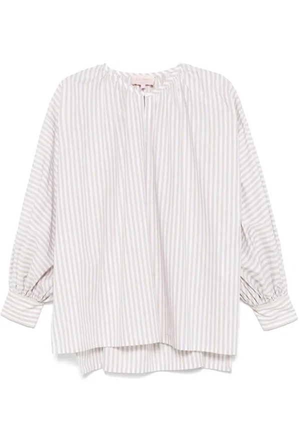 LUISA SPAGNOLI blus i bomull - Vit