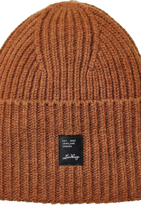 Lundhags Knitted Wool Beanie Almond
