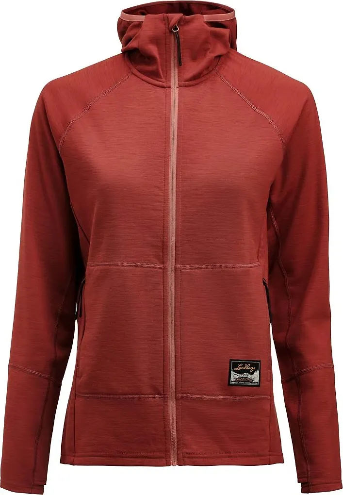 Lundhags Women's Tived Merino Hoodie Rosewood