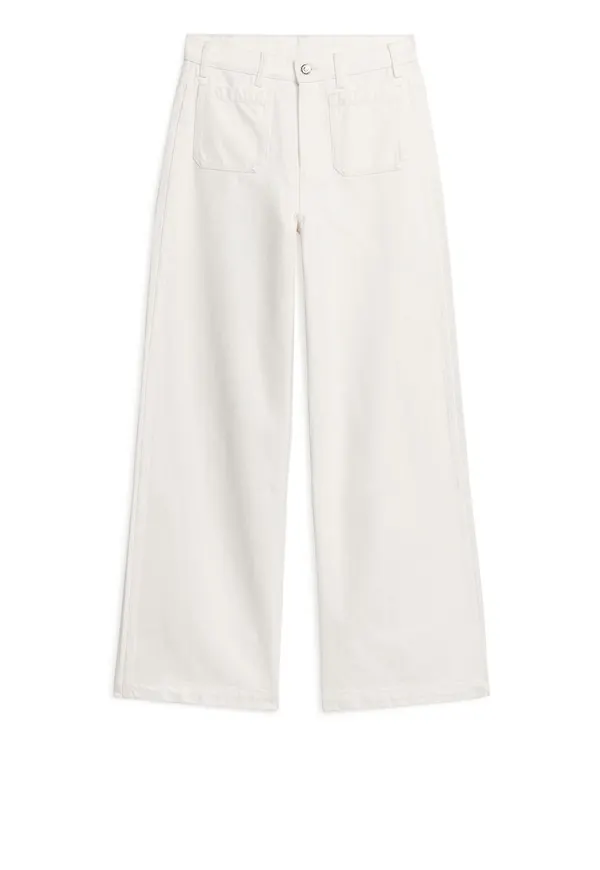 LUPINE High Flared Jeans - White