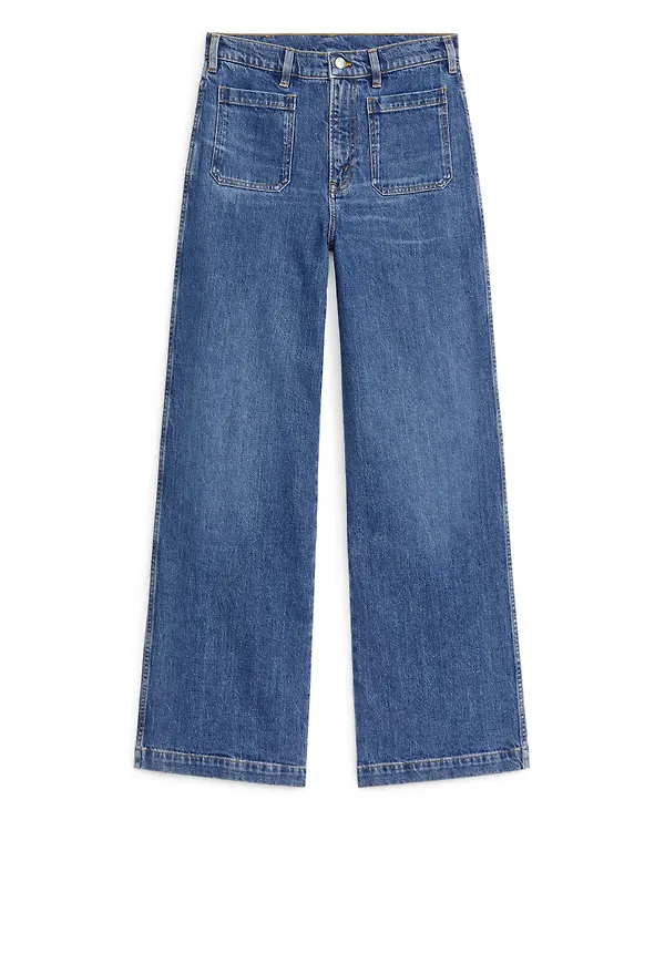 LUPINE High Flared Stretch Jeans - Blue