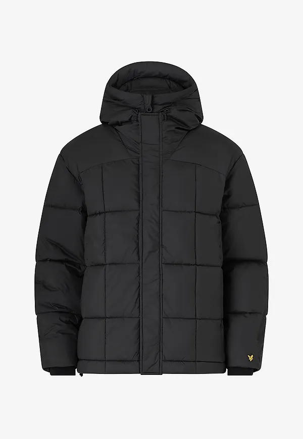 Lyle & Scott - Jacka Quilted Pannelled Jacket - Svart