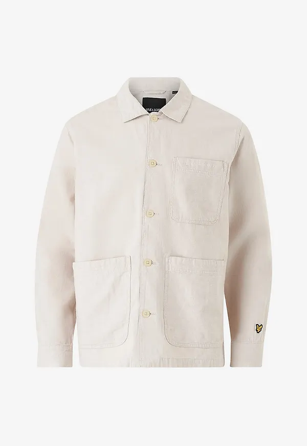 Lyle & Scott - Overshirt Flax Shacket - Blå