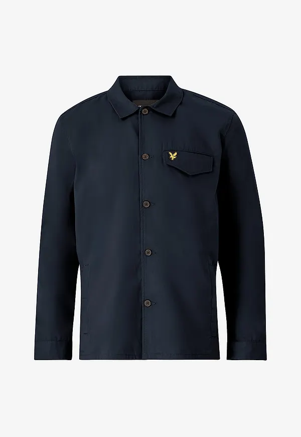 Lyle & Scott - Overshirt Pocketed - Blå