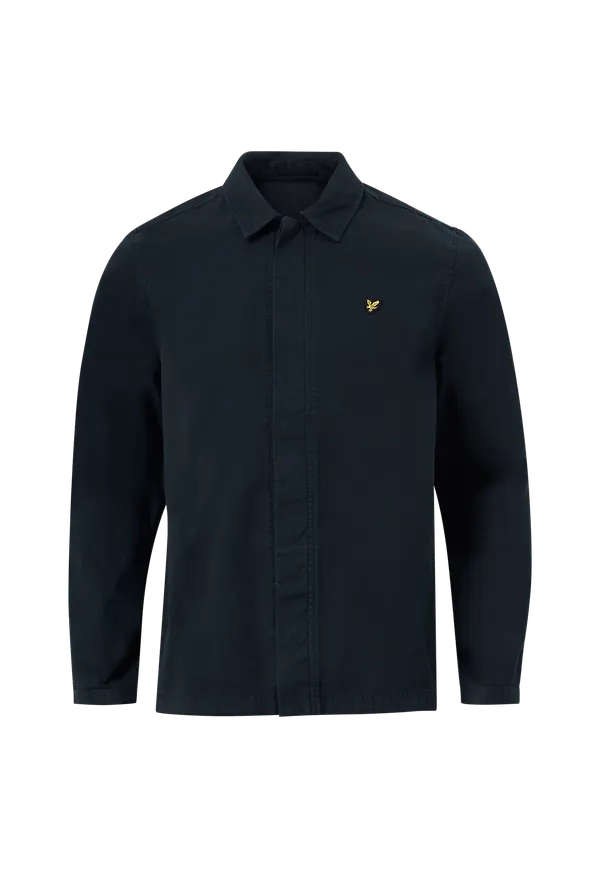 Lyle & Scott - Overshirt Washed Drill - Blå - S