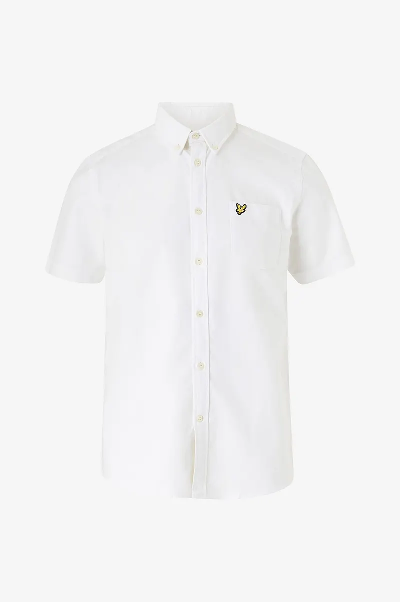 Lyle & Scott - Skjorta Short Sleeve Oxford Shirt - Vit