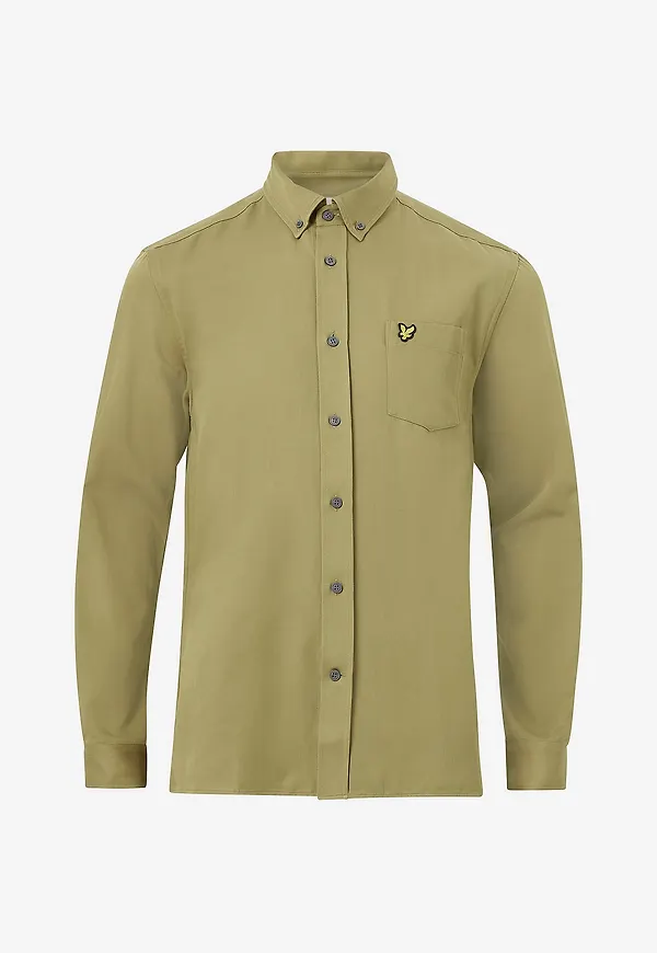 Lyle & Scott - Skjorta Washed Shirt - Grön