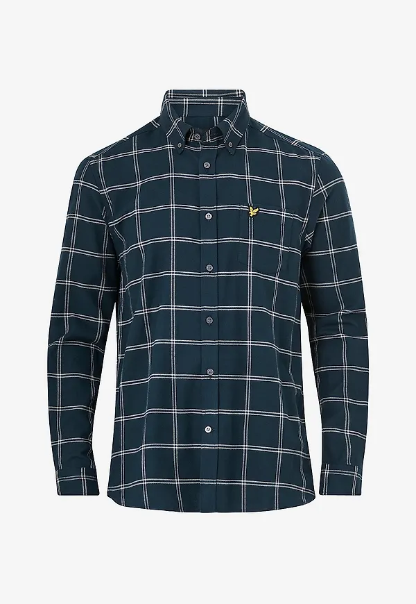 Lyle & Scott - Skjorta Windowpane Shirt - Blå