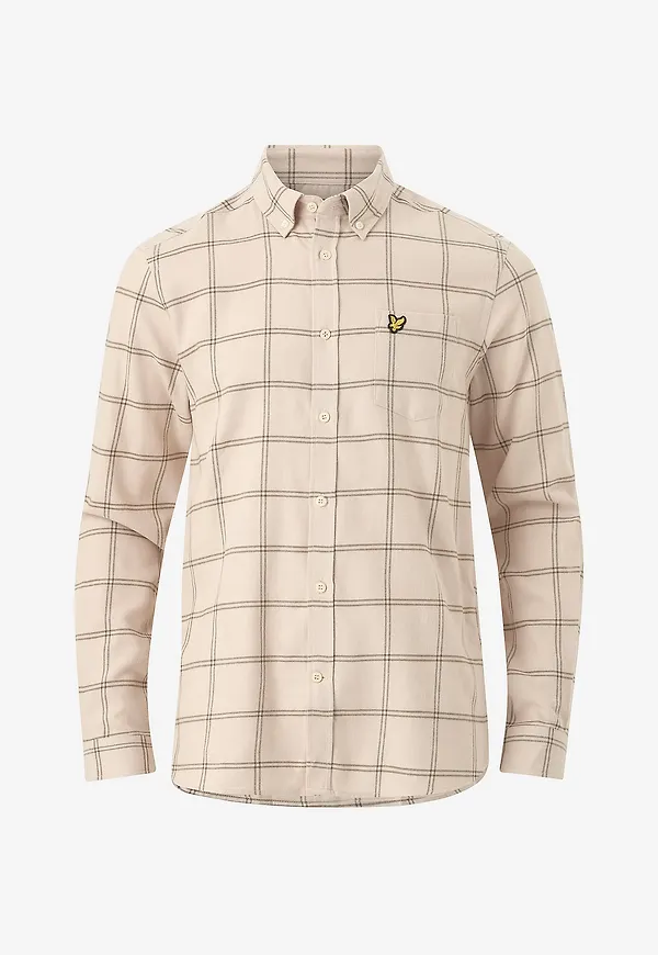 Lyle & Scott - Skjorta Windowpane Shirt - Grå
