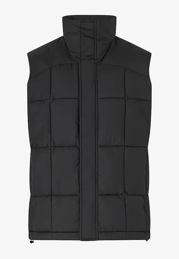 Lyle & Scott - Väst Quilted Pannelled Gilet - Svart