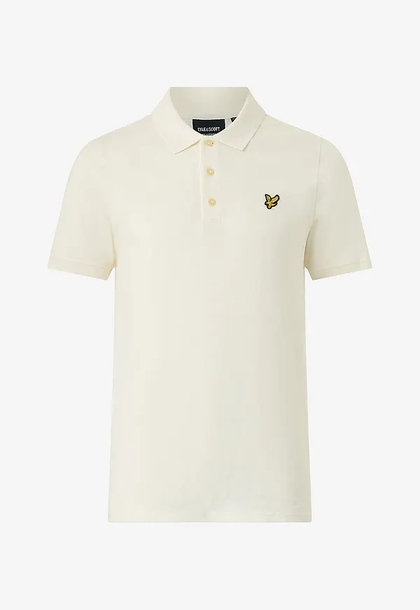 Lyle & Scott - Pikétröja Fine Slub Polo Shirt - Natur