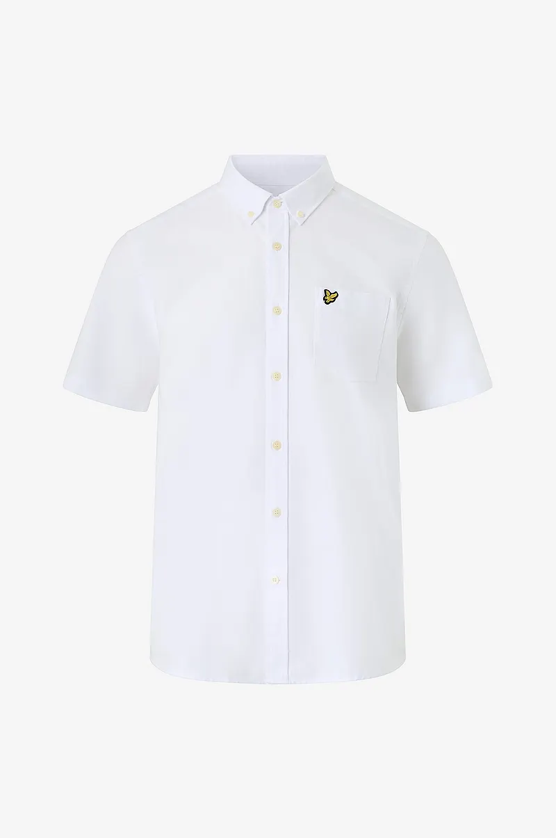 Lyle & Scott - Skjorta Short Sleeve Oxford Shirt - Vit