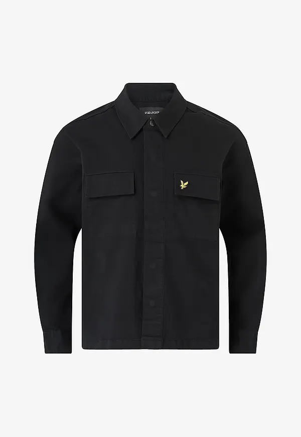 Lyle & Scott - Skjorta Washed Overshirt - Svart