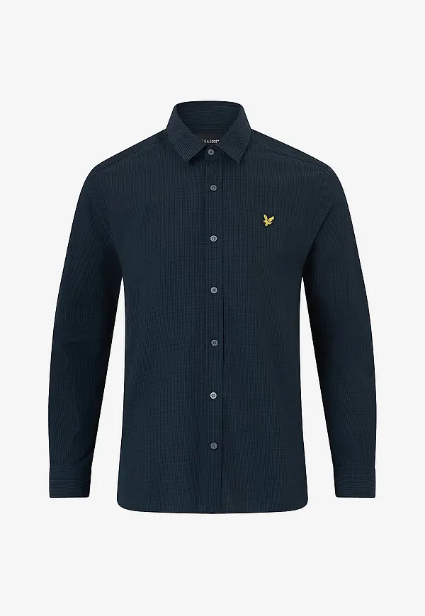 Lyle & Scott - Skjorta Windowpane Shirt - Blå